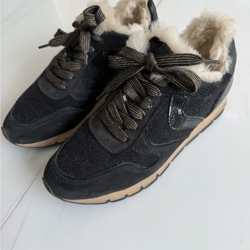 Voile Blanch Julia Fur-Lined Sneakers